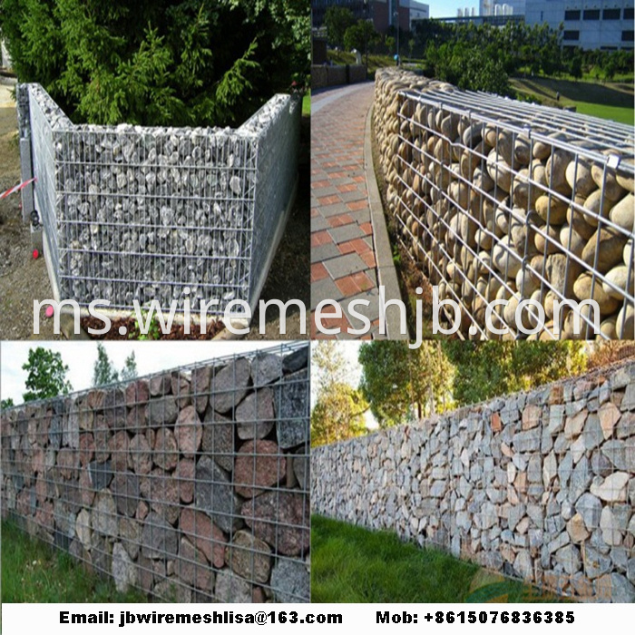 Hot-dip Galvanized Welding Stone Cage Net/ Gabion Mesh